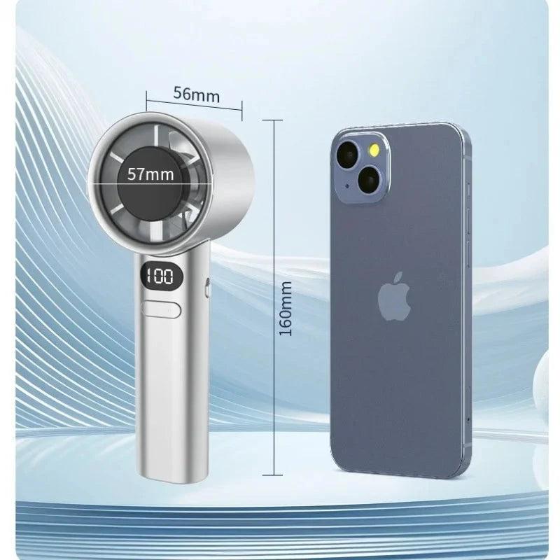 HOMEFISH Portable USB Rechargeable Handheld Cooling Fan