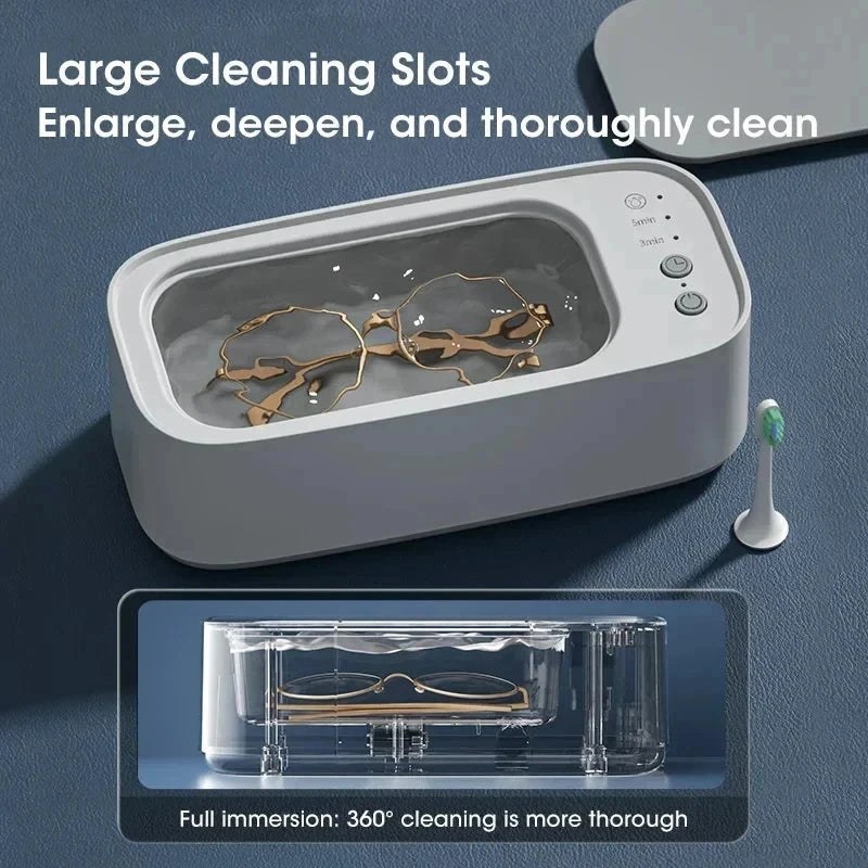 Mini Ultrasonic Cleaner - Glasses, Jewelry & Pacifier Cleaning Tool