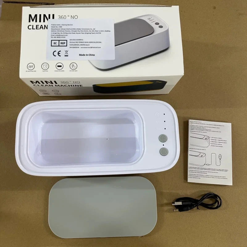 Mini Ultrasonic Cleaner - Glasses, Jewelry & Pacifier Cleaning Tool