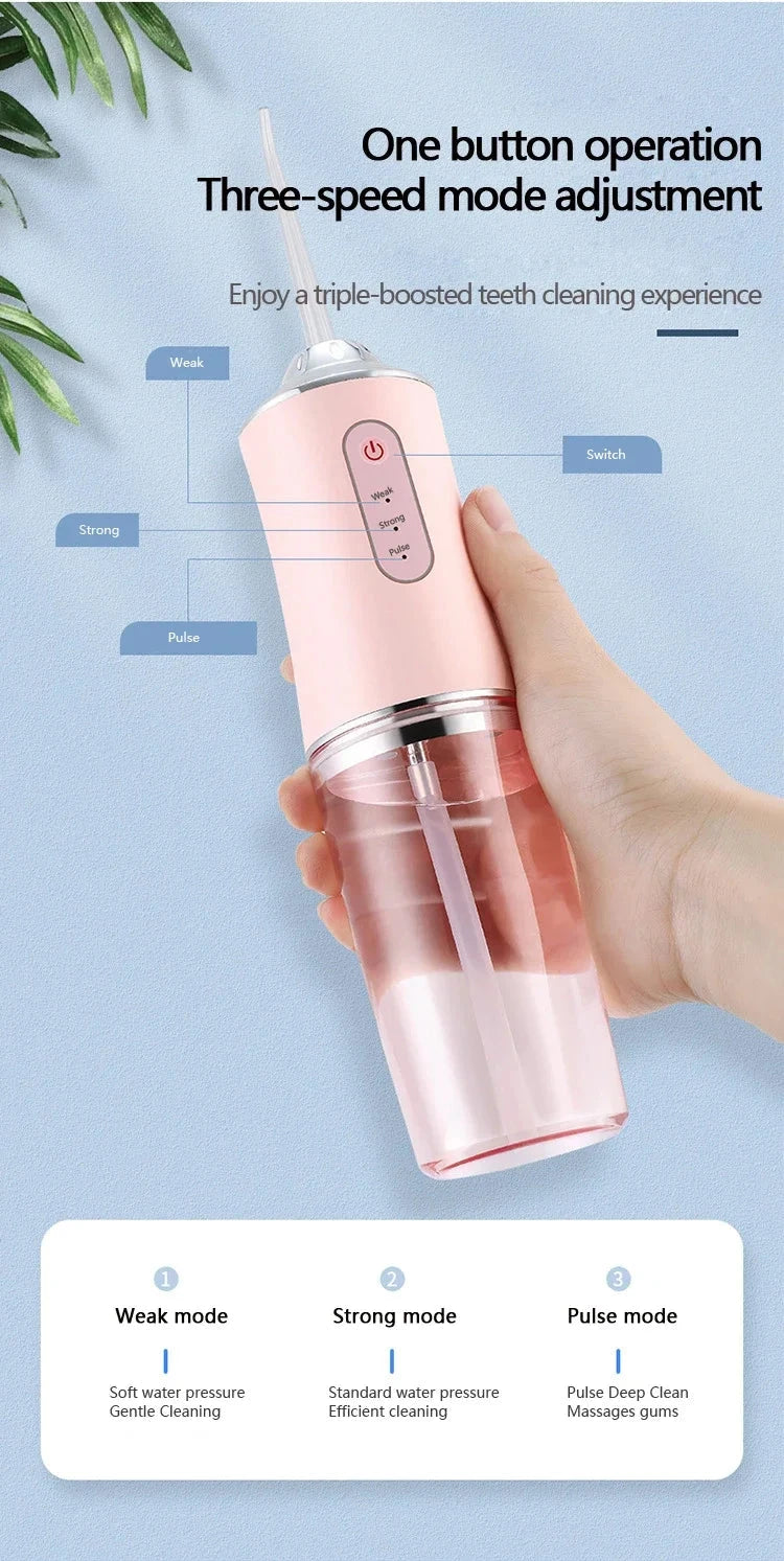 Oral Irrigator Water Flosser, Portable Dental Cleaning Tool