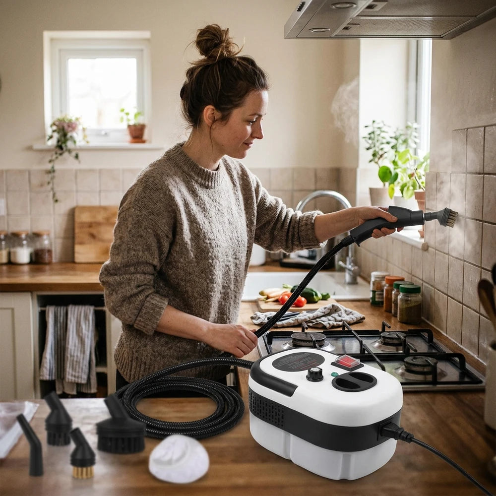 Portable Handheld Steam Cleaner - High-Temperature Pressurized Cleaning