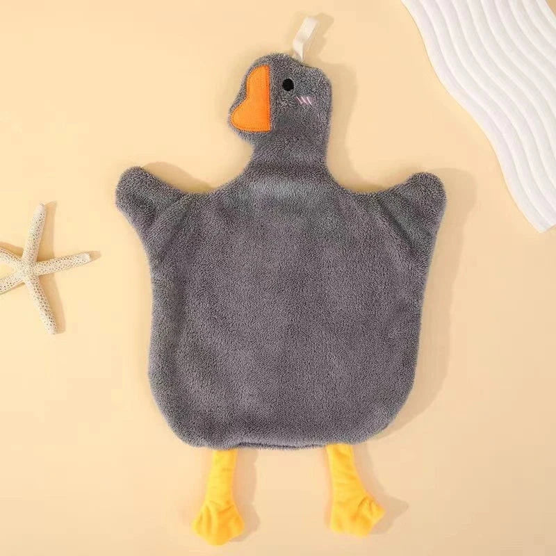 Cute Goose Hanging Hand Towel - Absorbent Quick-Dry Cloth