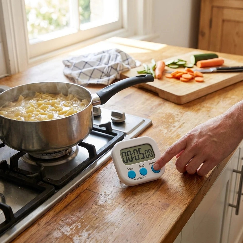 Digital Kitchen Timer - 99-Minute Magnetic Countdown Clock