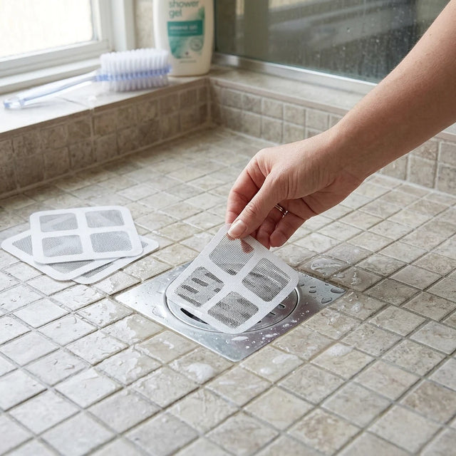 Disposable Hair Catcher Mesh – Drain Filter for Shower & Sink