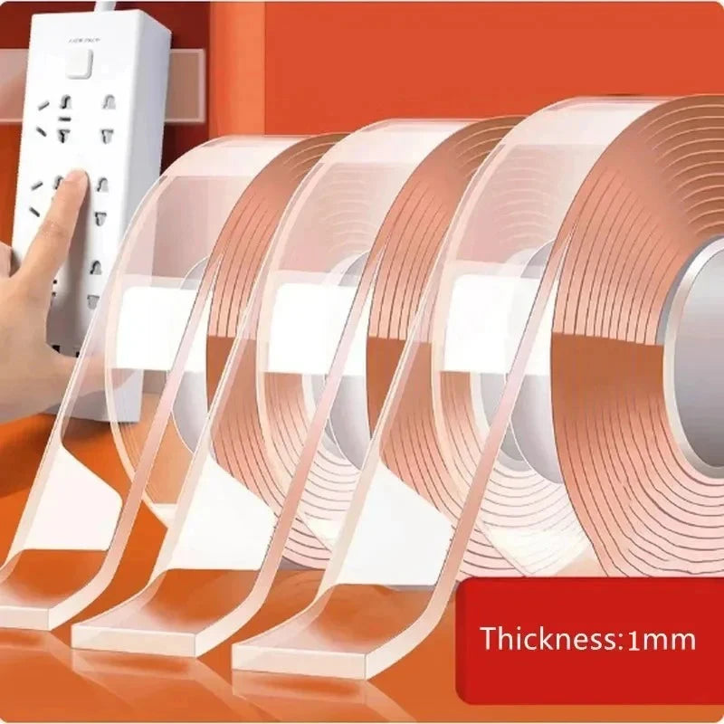 Double-Sided Nano Tape - Strong, Reusable, Waterproof Adhesive