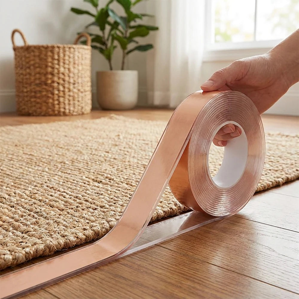 Double-Sided Nano Tape - Strong, Reusable, Waterproof Adhesive