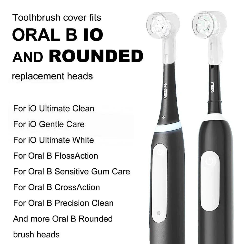 Dustproof Toothbrush Head Covers - Compatible with Oral-B &amp; Braun