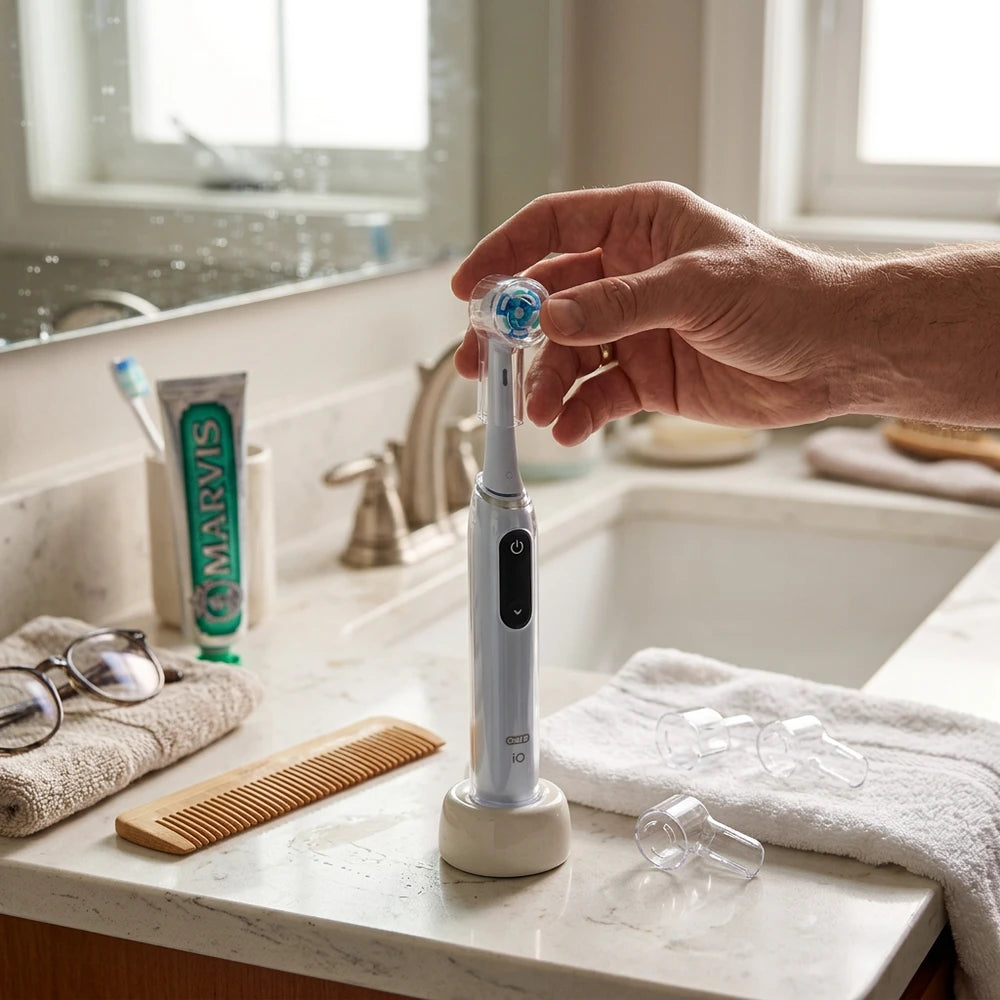 Dustproof Toothbrush Head Covers - Compatible with Oral-B &amp; Braun