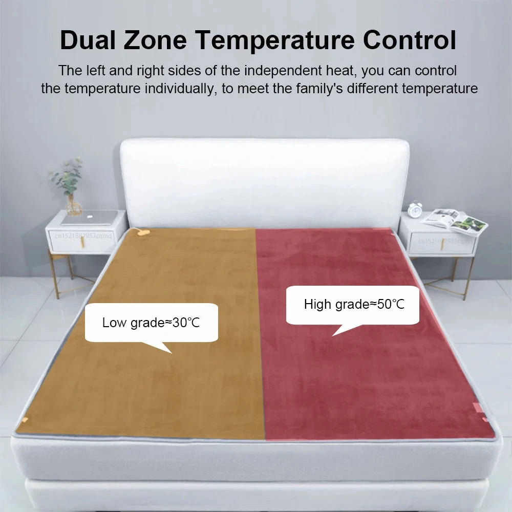 Electric Heated Blanket 220V - Thicker Thermostat Body Warmer