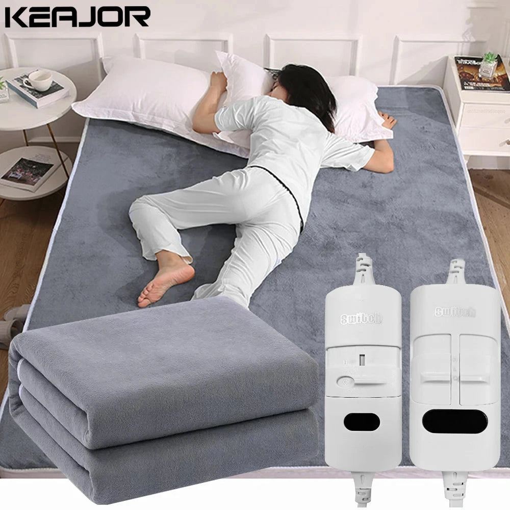 Electric Heated Blanket 220V - Thicker Thermostat Body Warmer