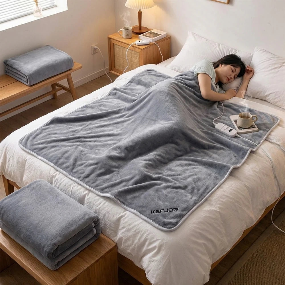 Electric Heated Blanket 220V - Thicker Thermostat Body Warmer