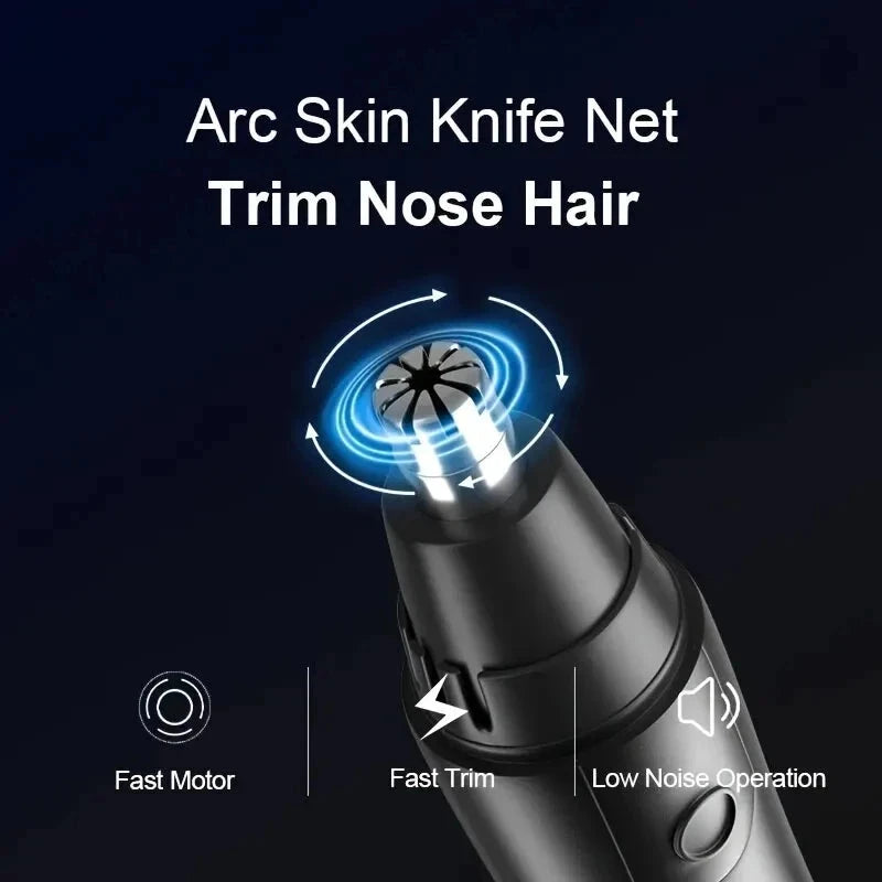 Electric Nose & Ear Hair Trimmer for Men & Women - USB Rechargeable