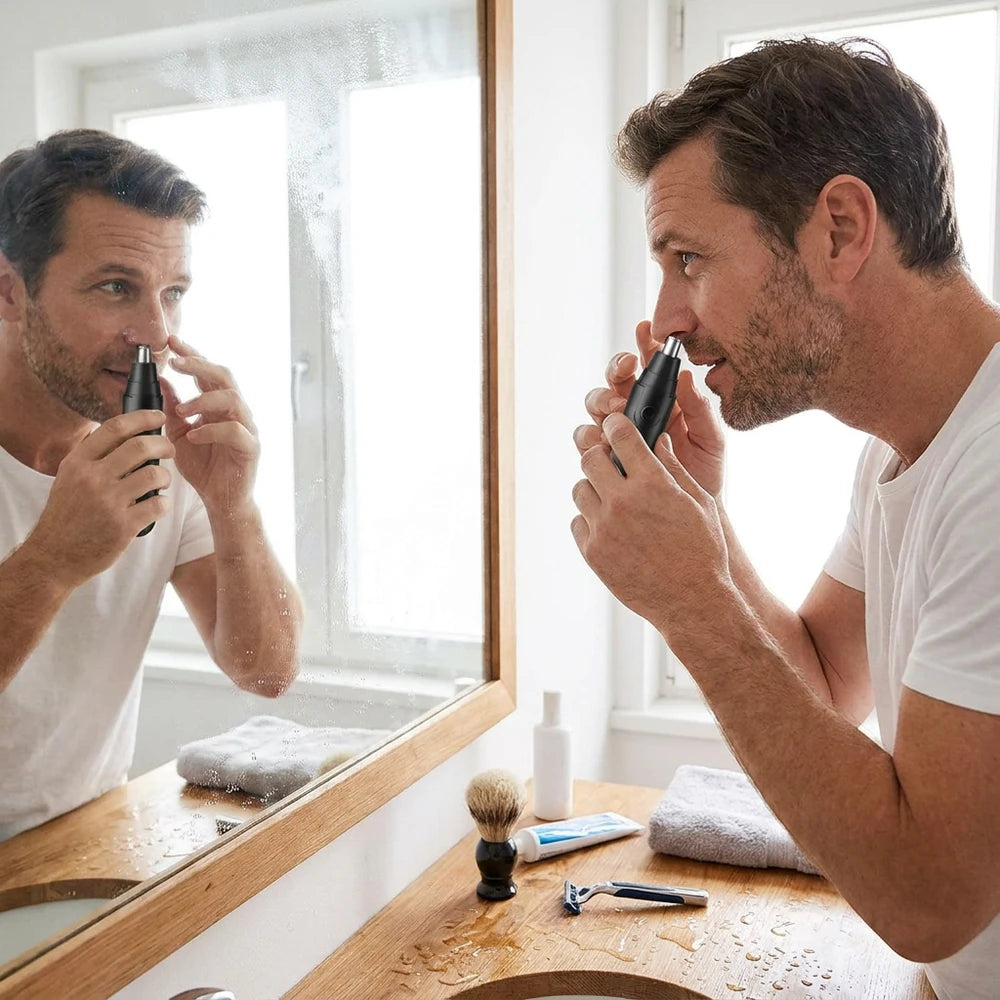 Electric Nose & Ear Hair Trimmer for Men & Women - USB Rechargeable