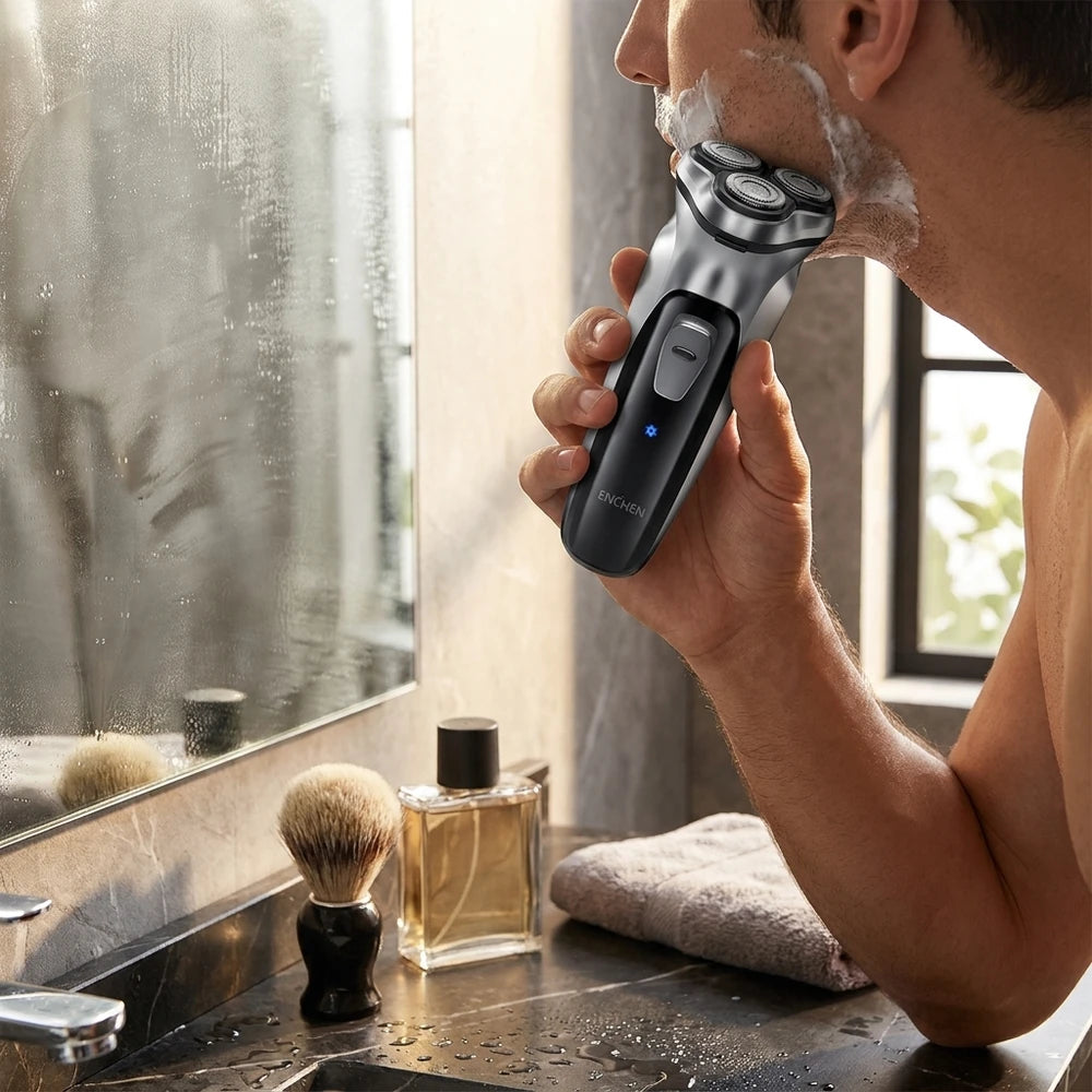 ENCHEN Blackstone Rotary Shaver - 3D Floating Blade, USB Rechargeable