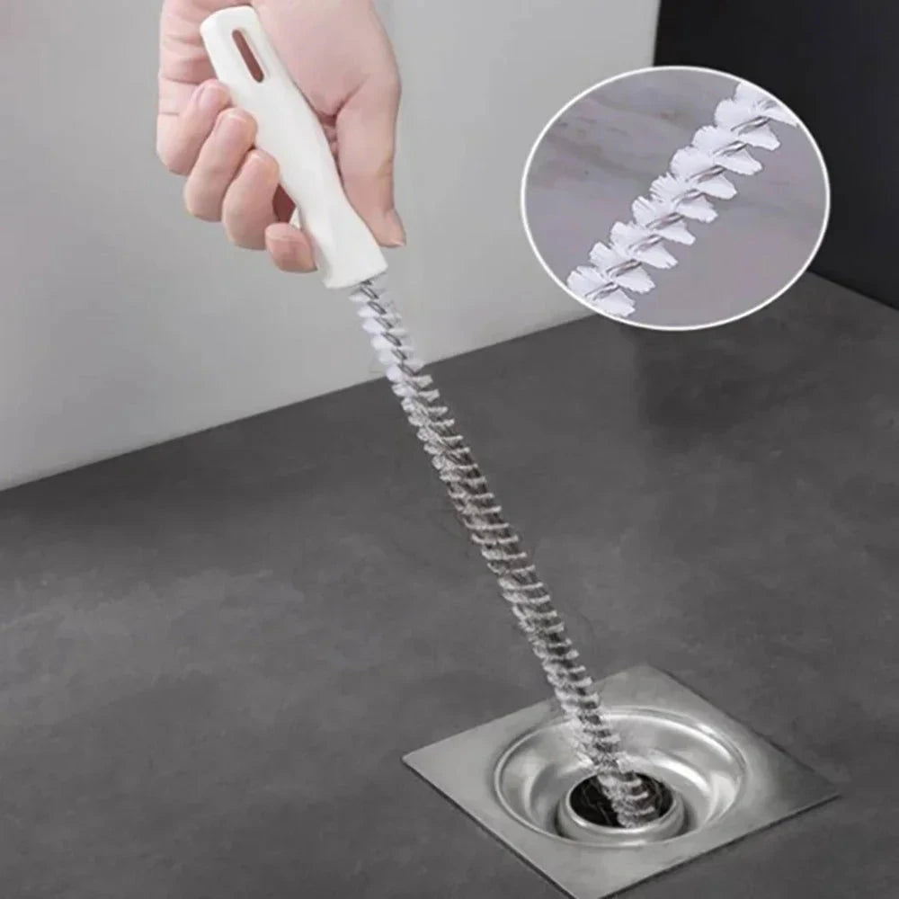 Flexible Sink & Drain Cleaning Brush for Kitchen and Bathroom Clogs