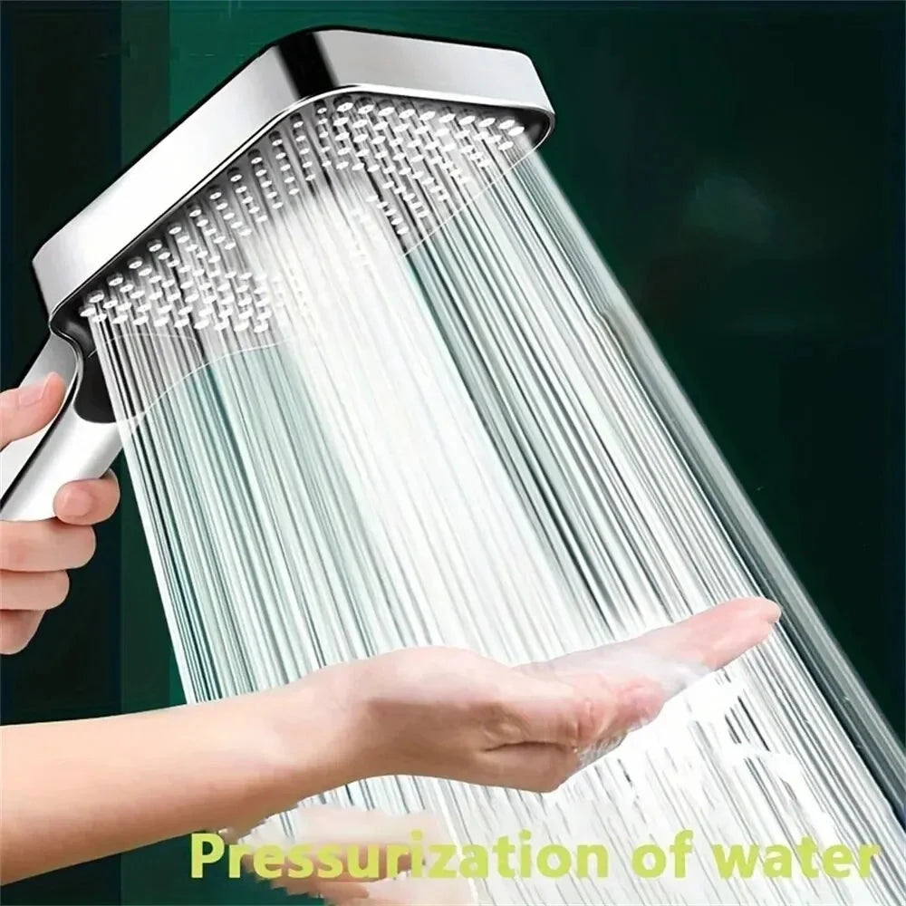 Gold-Plated 3-Mode High Pressure Shower Head - Water Saving