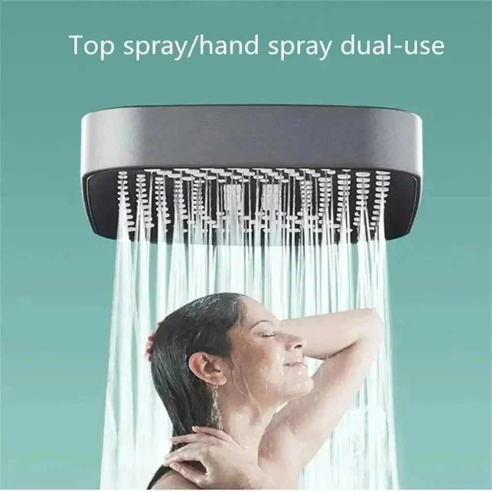 Gold-Plated 3-Mode High Pressure Shower Head - Water Saving