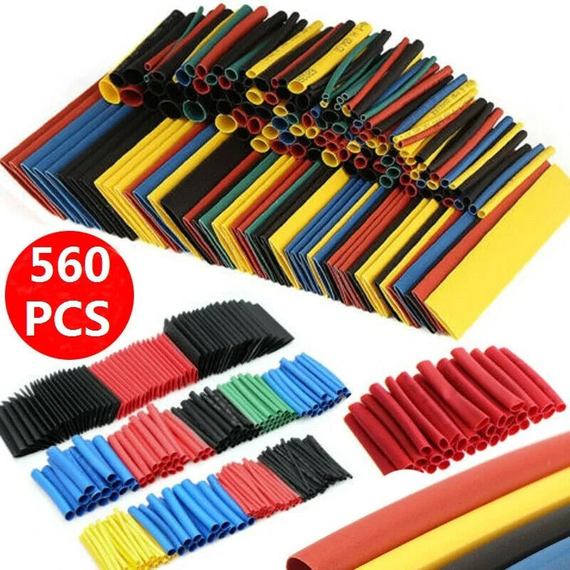 Heat Shrink Tubing Set, 2:1 Ratio, Multicolor Sleeves for Wire Repair