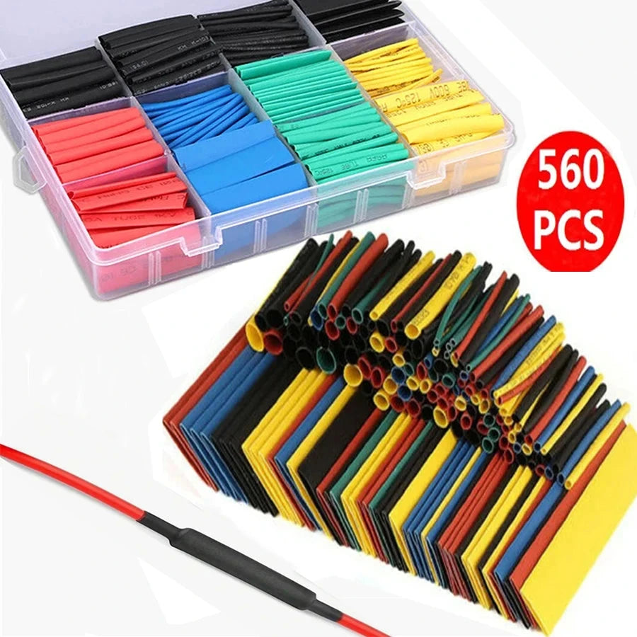 Heat Shrink Tubing Sleeves Set - Multicolor, 2:1 Ratio, Wire Protection