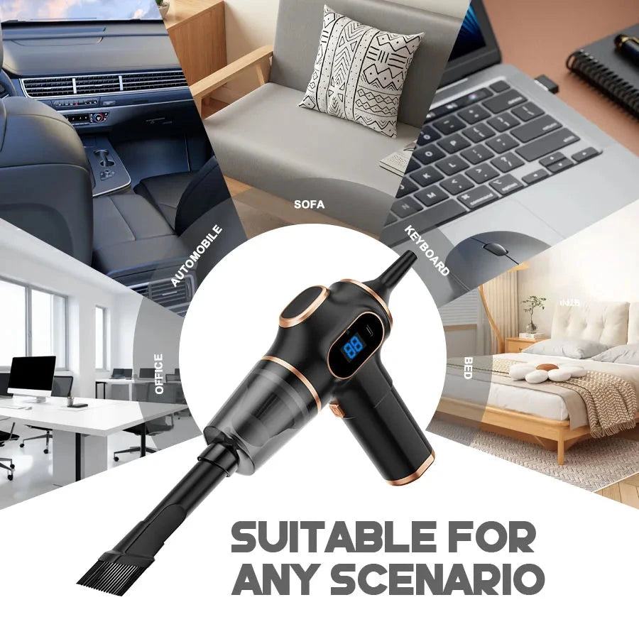 High-Power Wireless Vacuum Cleaner - Car, Home &amp; Office Cleaning