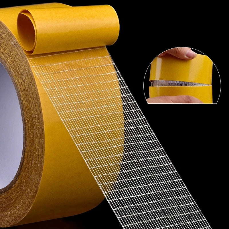 High-Viscosity Double-Sided Fiberglass Tape for Carpet, Leather & Floor