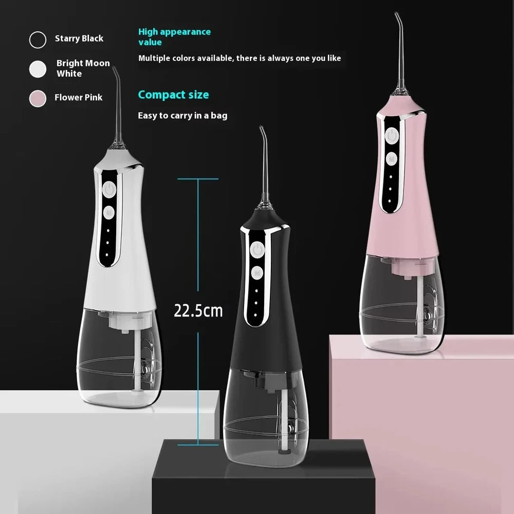 HOMEFISH Portable Water Flosser - USB Rechargeable Oral Irrigator