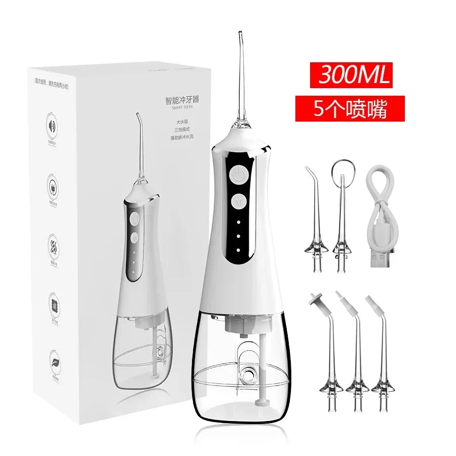 HOMEFISH Portable Water Flosser - USB Rechargeable Oral Irrigator