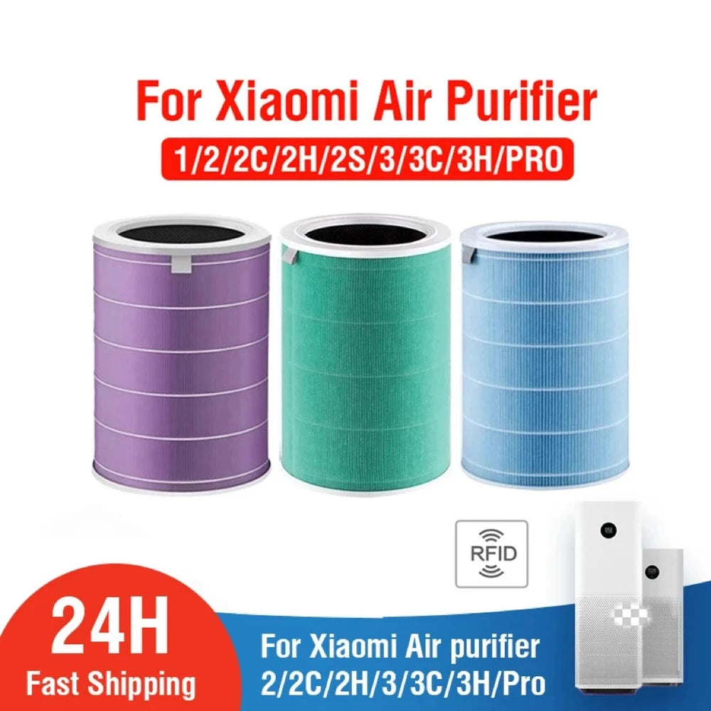 HOMEFISH Replacement Filter for Xiaomi Air Purifier Pro/1/2/3 Series