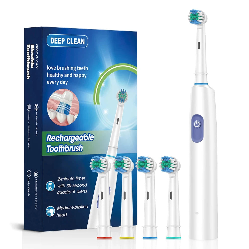 HOMEFISH Sonic Electric Toothbrush - 5 Modes, Waterproof, Rechargeable