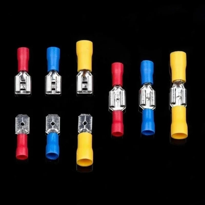 Insulated Electrical Terminal Connector Kit – Spade, Ring, Fork & Butt