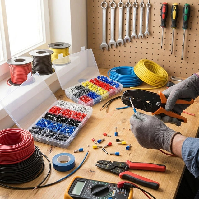 Insulated Wire Crimp Connectors – Cold-Press Terminal Kit (300-2000 pcs)