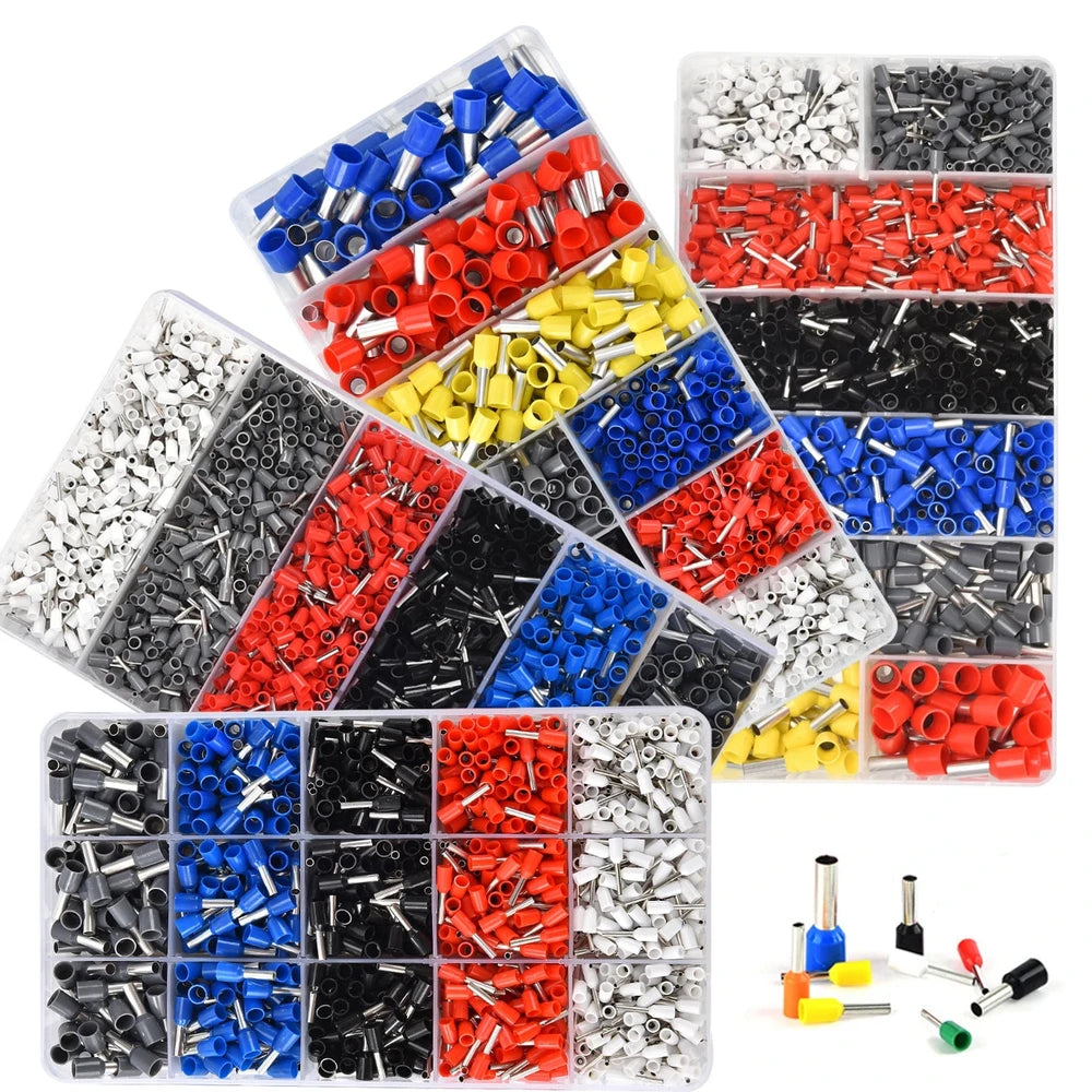 Insulated Wire Crimp Connectors – Cold-Press Terminal Kit (300-2000 pcs)
