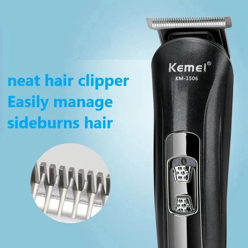Kemei KM-1506 3-in-1 USB Rechargeable Electric Shaver & Nose Trimmer