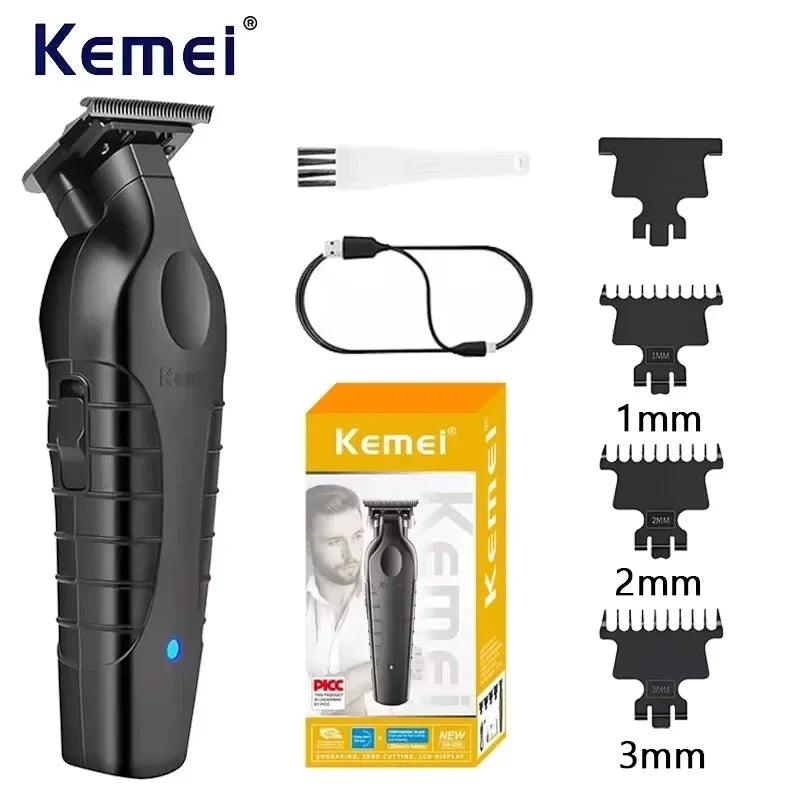 Kemei KM-2299 Cordless USB Rechargeable Hair Clipper for Barbers