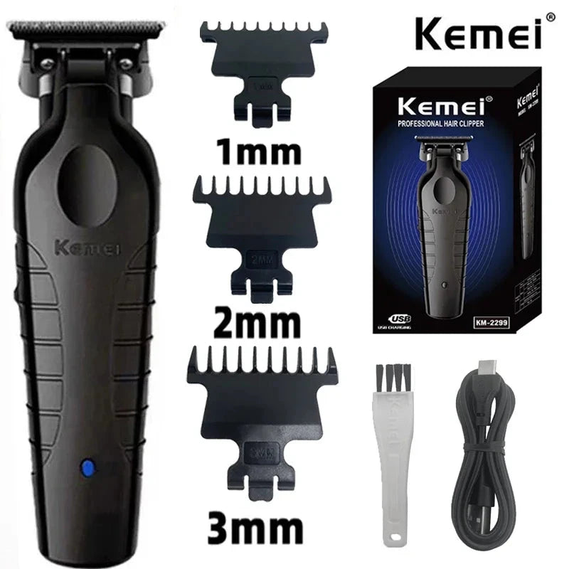 Kemei KM-2299 Professional Hair Clipper - 1200mAh USB Rechargeable