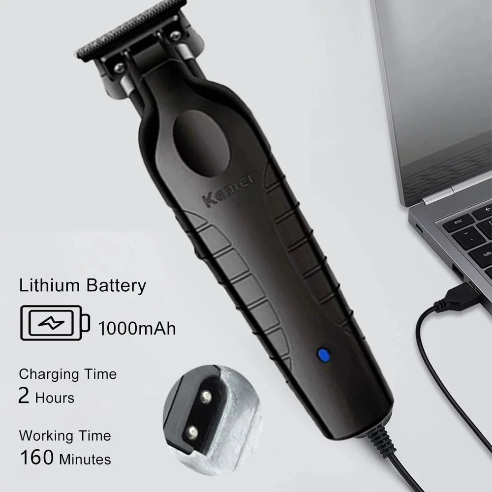 Kemei KM-2299 Professional Hair Clipper - 1200mAh USB Rechargeable