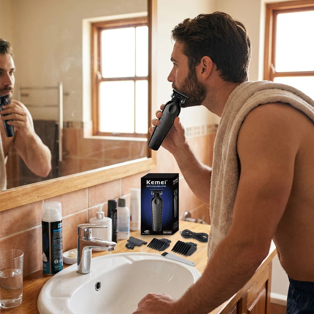 Kemei KM-2299 Professional Hair Clipper - 1200mAh USB Rechargeable