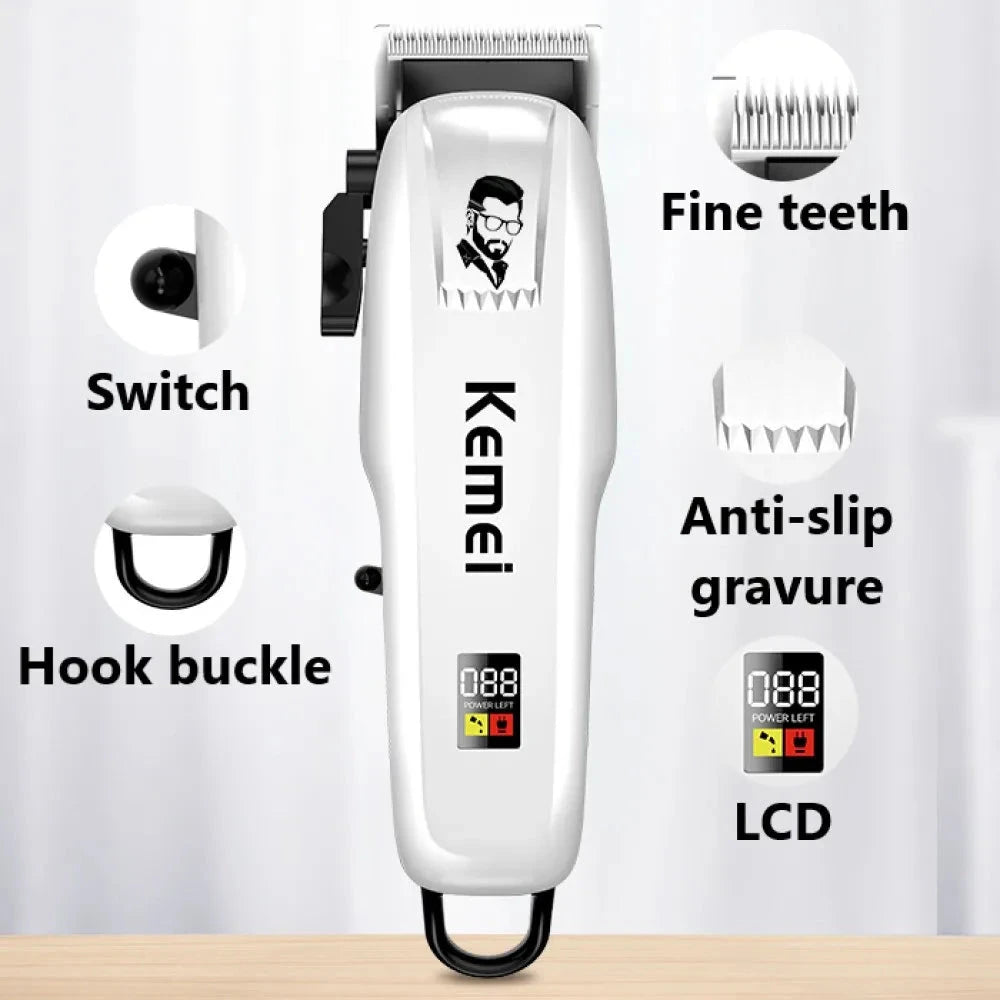 Kemei PG809A Professional Rechargeable Hair Clipper for Men
