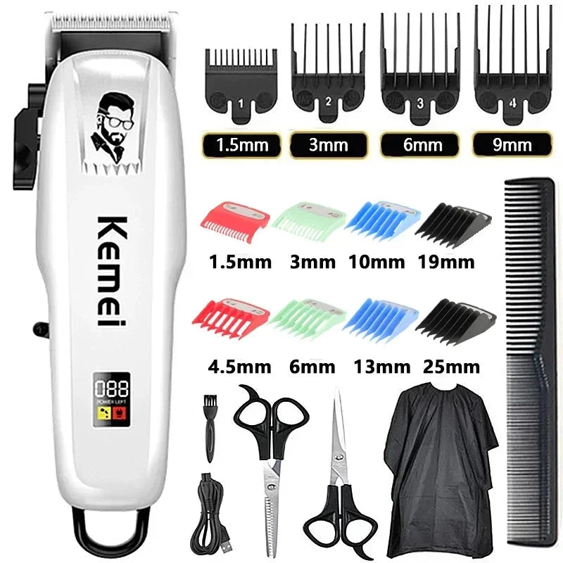 Kemei PG809A Professional Rechargeable Hair Clipper for Men