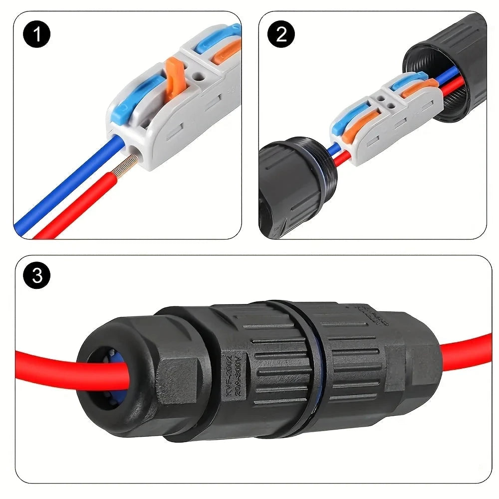 IP68 Waterproof Wire Connectors - Solderless LED Lamp Splice Terminals