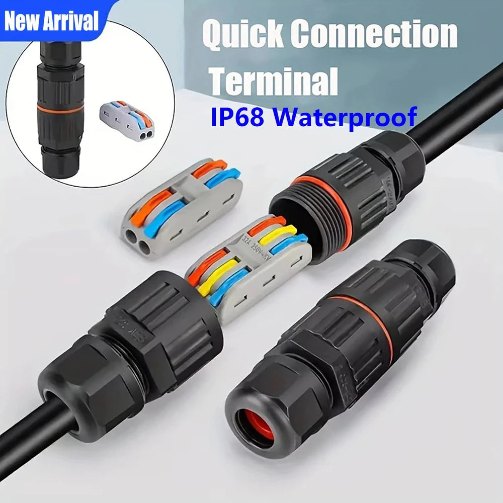 IP68 Waterproof Wire Connectors - Solderless LED Lamp Splice Terminals