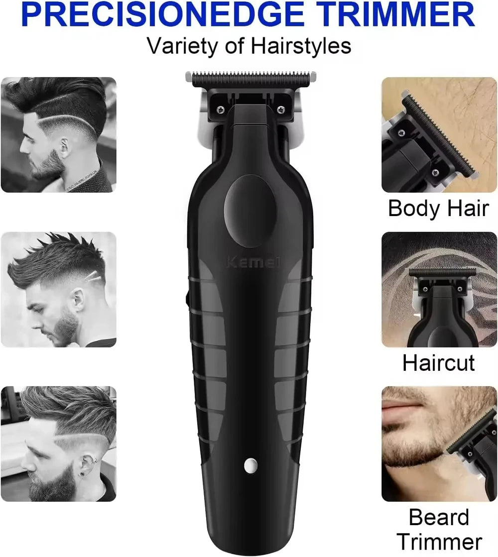 Kemei Professional USB Hair Clipper Kit - KM-2299 & KM-1102 Barber Set