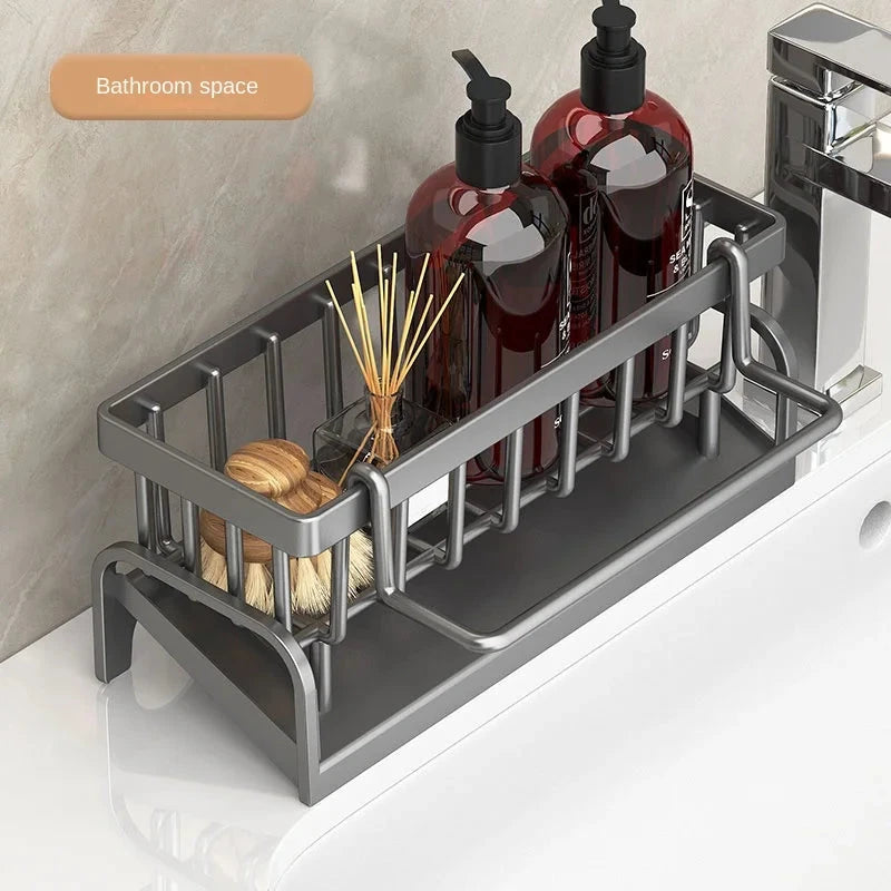 Kitchen Sink Caddy - Cleaning Cloth &amp; Sponge Storage Rack