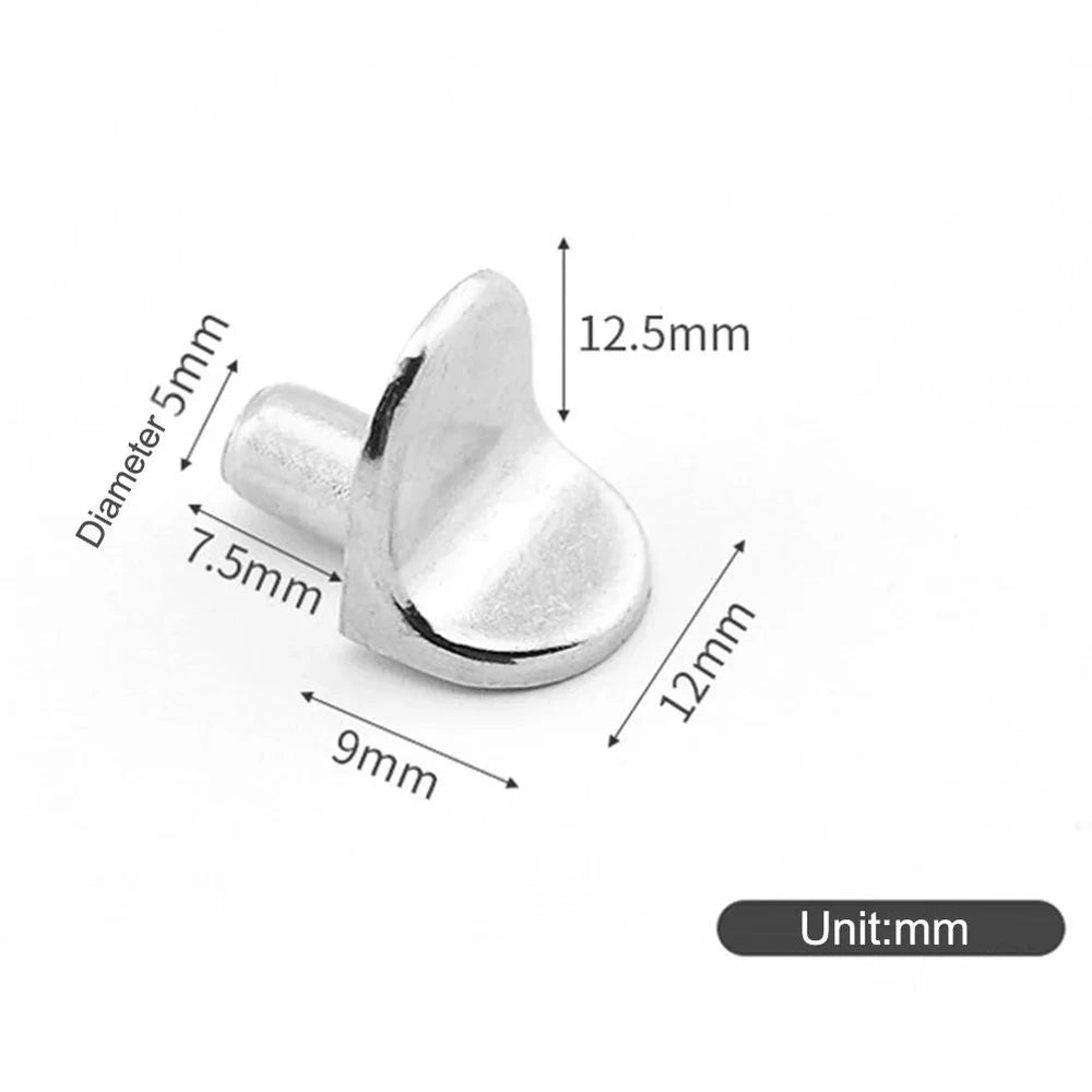 L-Shaped Shelf Support Studs - Rust-Resistant Furniture Bracket Pins, 20 Pcs