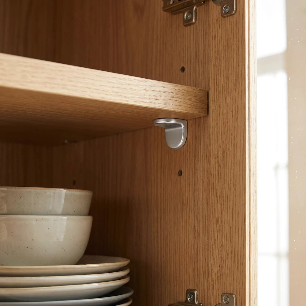 L-Shaped Shelf Support Studs - Rust-Resistant Furniture Bracket Pins, 20 Pcs