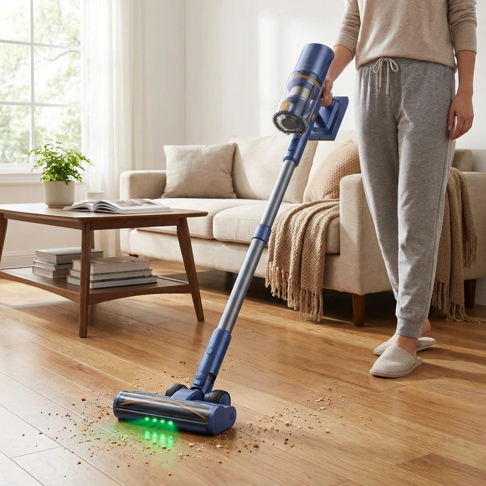 Laresar V11 75000PA Cordless Vacuum, 90-Min Runtime