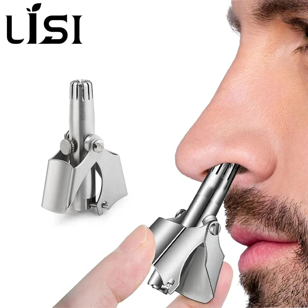 LISI Manual Nose & Ear Hair Trimmer - Waterproof Stainless Steel