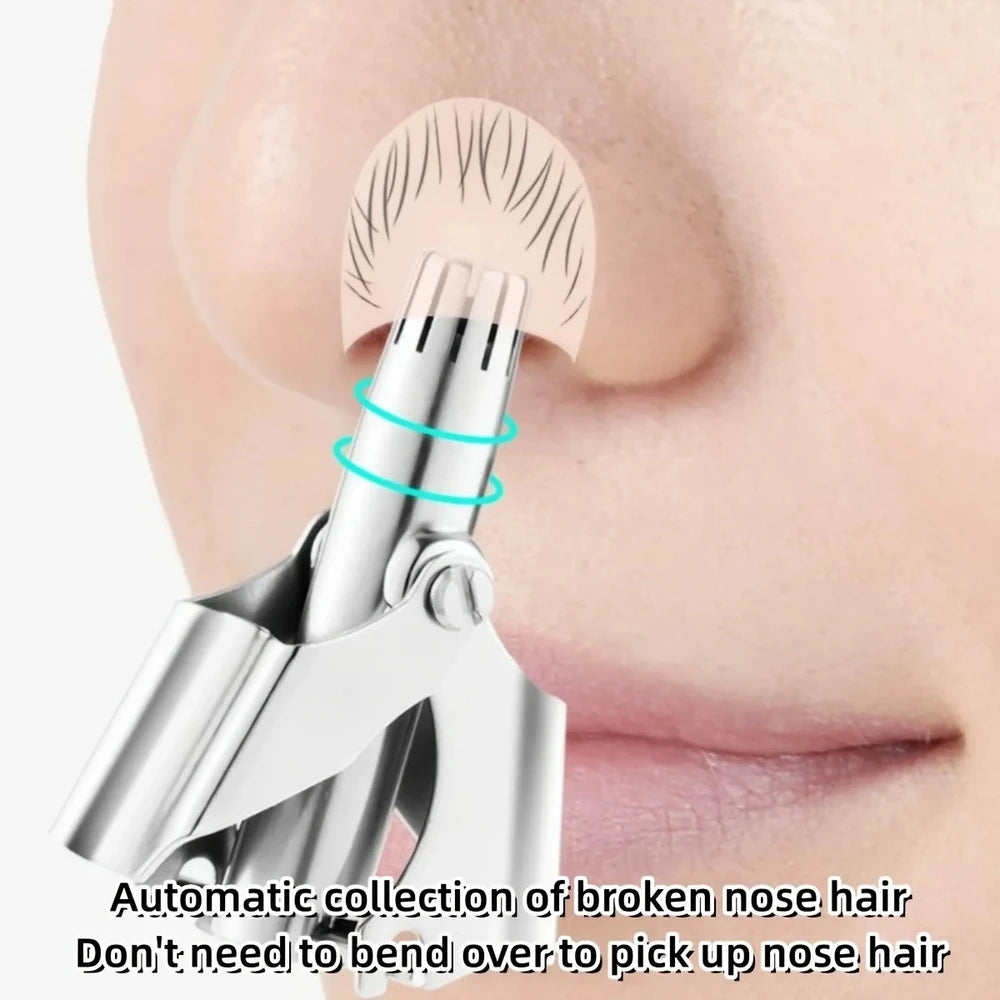 LISI Manual Nose & Ear Hair Trimmer - Waterproof Stainless Steel