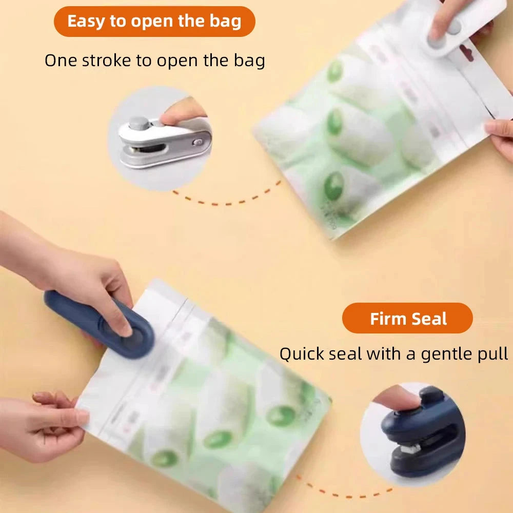 Mini Handheld Heat Bag Sealer – Portable Rechargeable Food Sealer