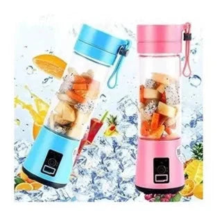 Mini Liquidificador Portátil USB Recarregável com 6 Lâminas